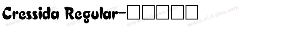 Cressida Regular字体转换